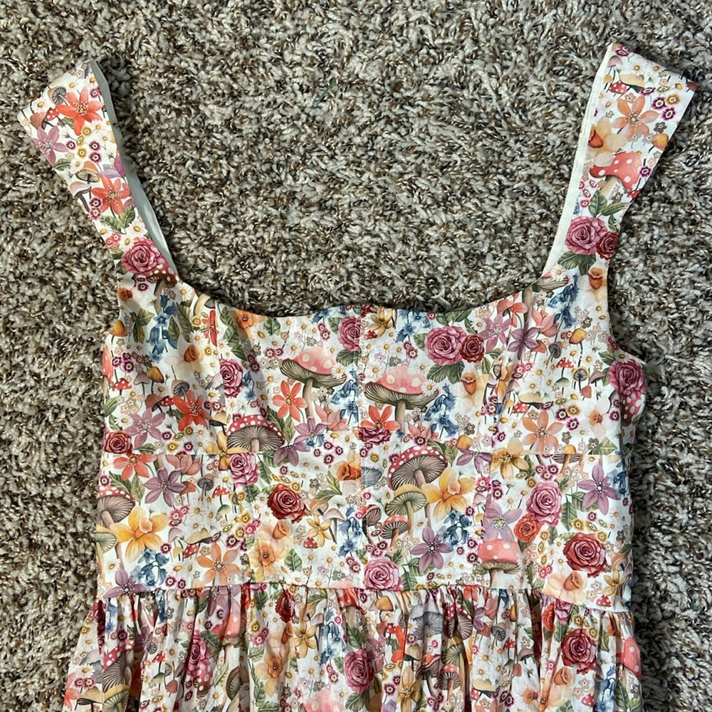 FOR LOVE & LEMONS THEODORA MIDI DRESS - PINK Size Medium - Picture 7 of 16